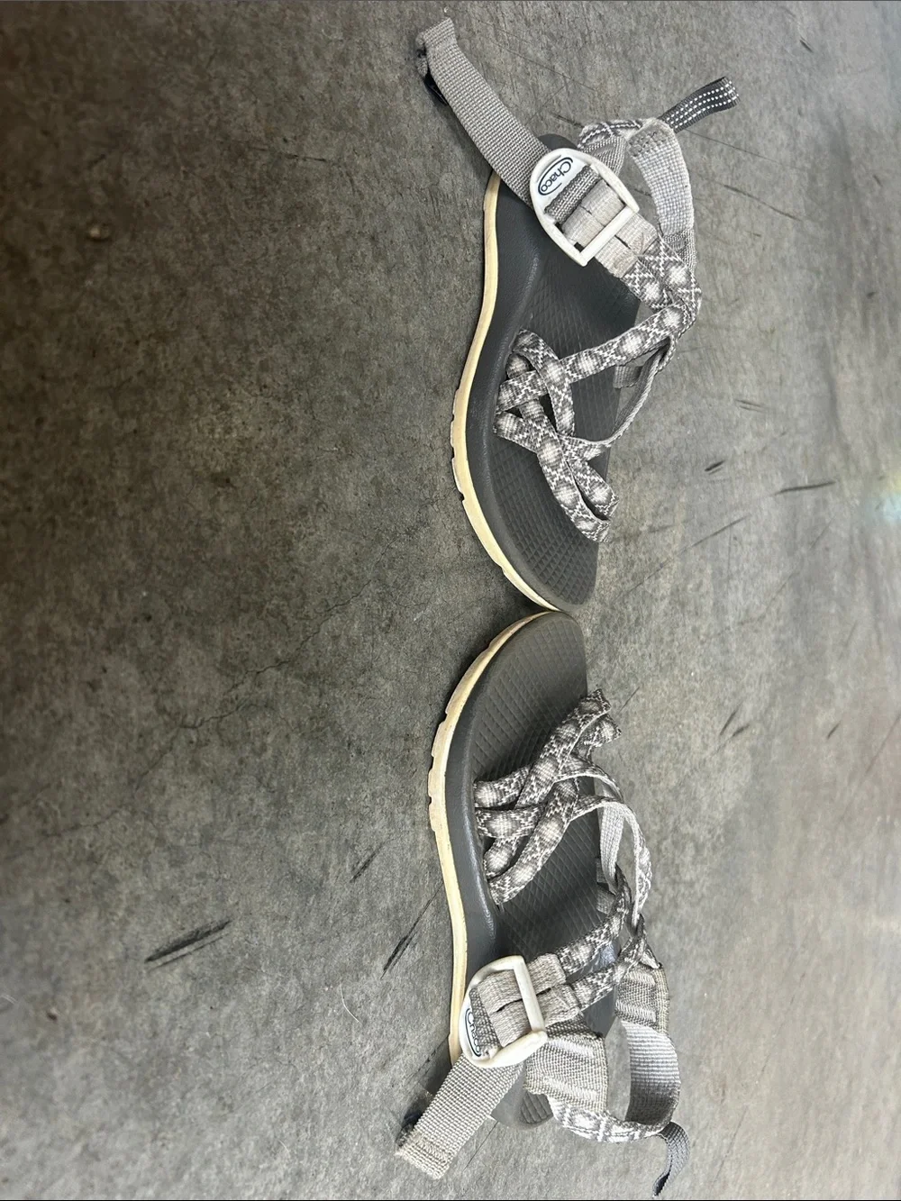 Chaco Kids Gray Strappy Sandals